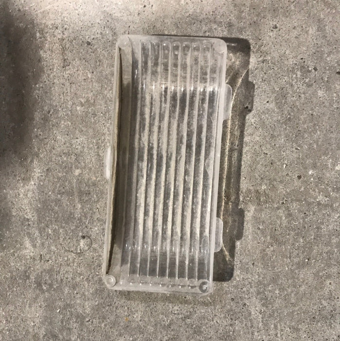 Used Porch Light Replacement Lens, Clear 5 1/4" X 2 1/4" - Young Farts RV Parts