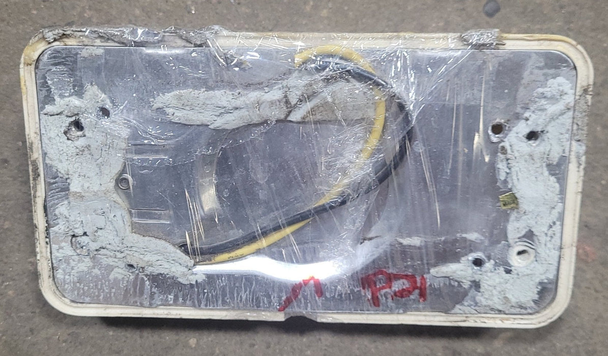 Used Porch Lights Amber 6 3/8" X 3 1/2" - Young Farts RV Parts