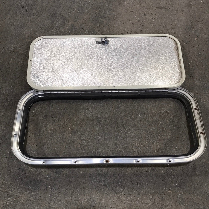 Used Radius Cargo Door 23 7/8" W x 10 3/4" x 3/4" D - Young Farts RV Parts