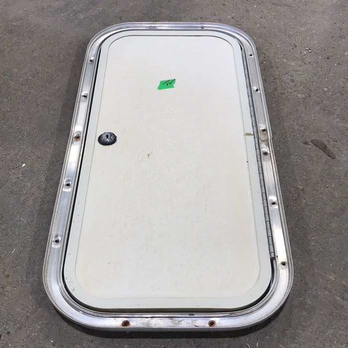Used Radius Cargo Door 23 7/8" W x 10 3/4" x 3/4" D - Young Farts RV Parts
