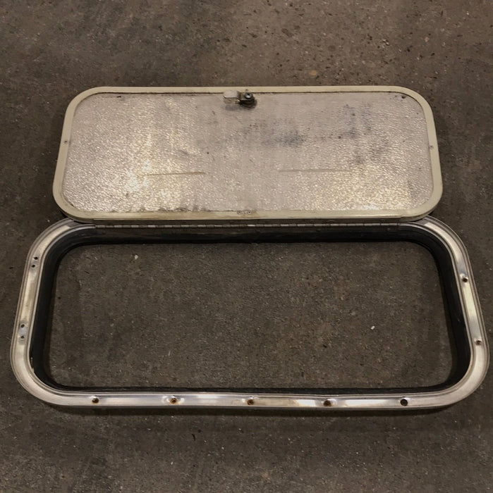 Used Radius Cargo Door 23 7/8" W x 10 3/4" x 3/4" D - Young Farts RV Parts