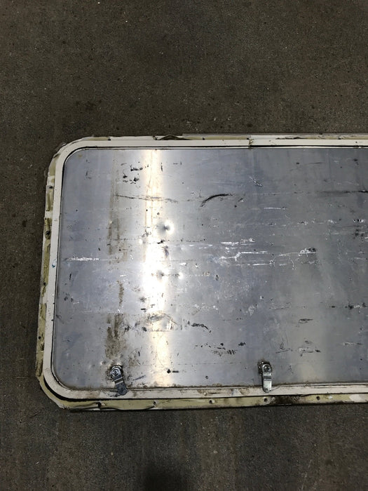 Used Radius Cargo Door 32 1/4" W x 20 1/2" H x 3/4" D - Young Farts RV Parts