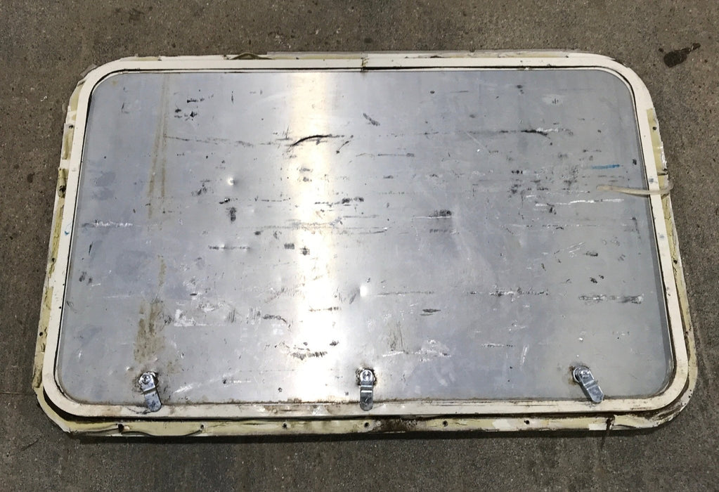 Used Radius Cargo Door 32 1/4" W x 20 1/2" H x 3/4" D - Young Farts RV Parts