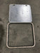 Used Radius Corner cargo door 23 3/4" W x 21 3/4" H x 1/2" D - Young Farts RV Parts