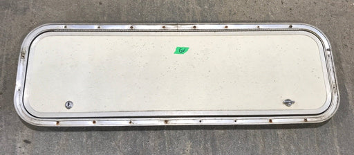 Used Radius Corner Cargo Door 35 1/2" W x 11" H x 3/4" D - Young Farts RV Parts