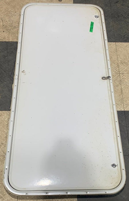 Used Radius Corner Cargo Door 59 3/4" x 23 3/4" X 1/2" D - Young Farts RV Parts