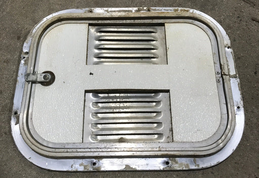 Used Radius Cornered Battery / Propane Cargo Door 14 1/2" x 11" x 3/4" D - Young Farts RV Parts