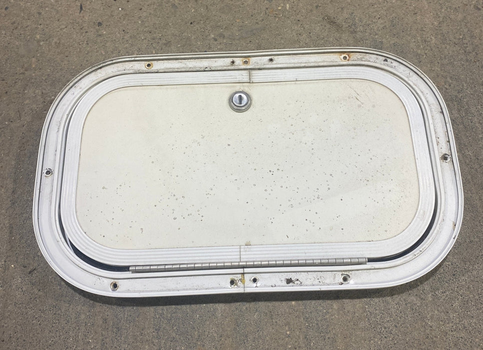 Used Radius Cornered Cargo Door 13 3/4" W x 7 3/4" H x 3/4" D