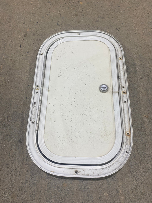 Used Radius Cornered Cargo Door 13 3/4" W x 7 3/4" H x 3/4" D