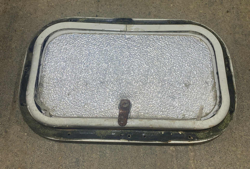 Used Radius Cornered Cargo Door 13 3/4" W x 7 3/4" H x 3/4" D - Young Farts RV Parts