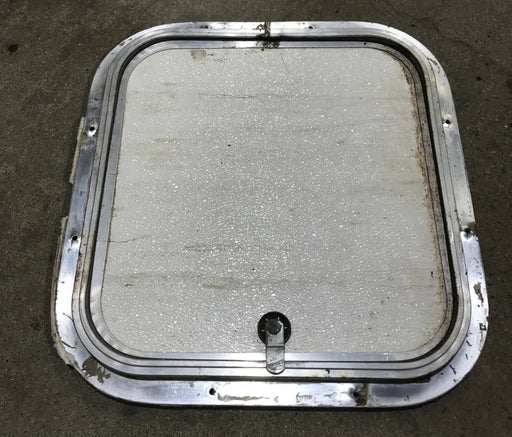 Used Radius Cornered Cargo Door 14 1/4" x 14" x 3/4"D - Young Farts RV Parts