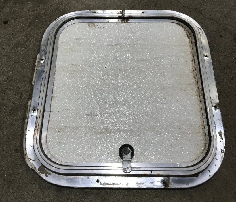 Used Radius Cornered Cargo Door 14 1/4" x 14" x 3/4"D - Young Farts RV Parts
