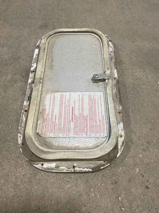 Used Radius Cornered Cargo Door 15 1/2" W x 7 1/2" H x 1/2" D - Young Farts RV Parts