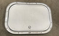Used Radius Cornered Cargo Door 15 3/4" W x 10 3/4" H x 3/4" D - Young Farts RV Parts