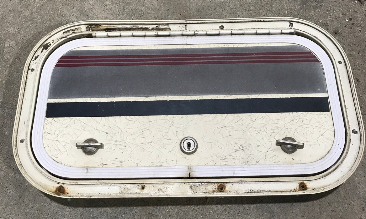 Used Radius Cornered Cargo Door 16 3/4" x 8 3/4" x 3/4"D - Young Farts RV Parts