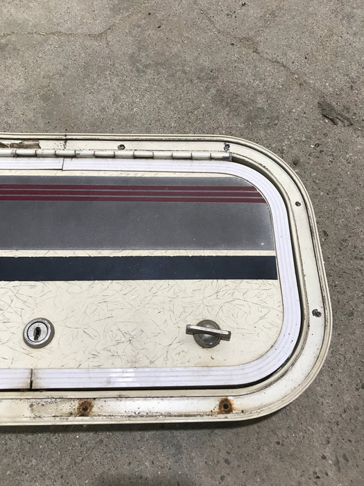 Used Radius Cornered Cargo Door 16 3/4" x 8 3/4" x 3/4"D - Young Farts RV Parts