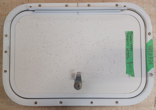 Used Radius Cornered Cargo Door 17 3/4" x 11 3/4" x 1 7/8"D - Young Farts RV Parts