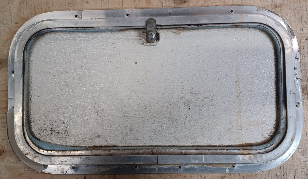 Used Radius Cornered Cargo Door 17 3/4" x 9 3/8" x 5/8"D - Young Farts RV Parts