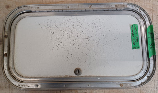 Used Radius Cornered Cargo Door 17 3/4" x 9 3/8" x 5/8"D - Young Farts RV Parts