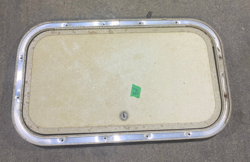 Used Radius Cornered Cargo Door 19 3/4" W x 11" H x 3/4 "D - Young Farts RV Parts