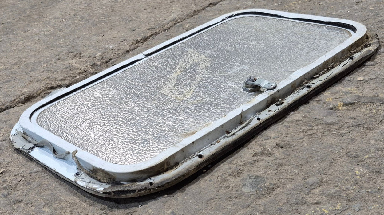 Used Radius Cornered Cargo Door 19 3/4" x 10 3/4" x 1/2" - Young Farts RV Parts