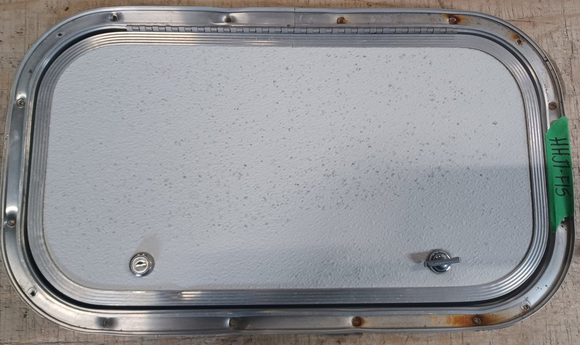 Used Radius Cornered Cargo Door 19 3/4" x 10 7/8" x 5/8" - Young Farts RV Parts