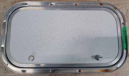 Used Radius Cornered Cargo Door 19 3/4" x 10 7/8" x 5/8" - Young Farts RV Parts