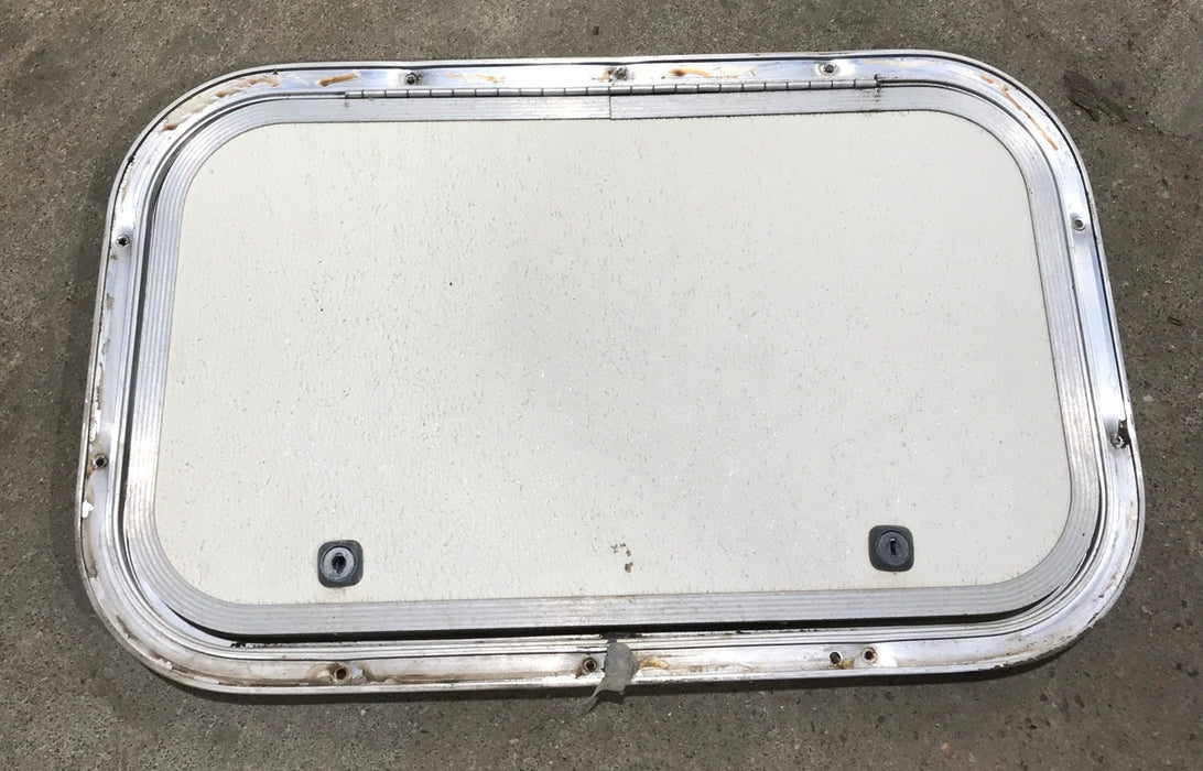 Used Radius Cornered Cargo Door 20" x 12" x 3/4"D - Young Farts RV Parts