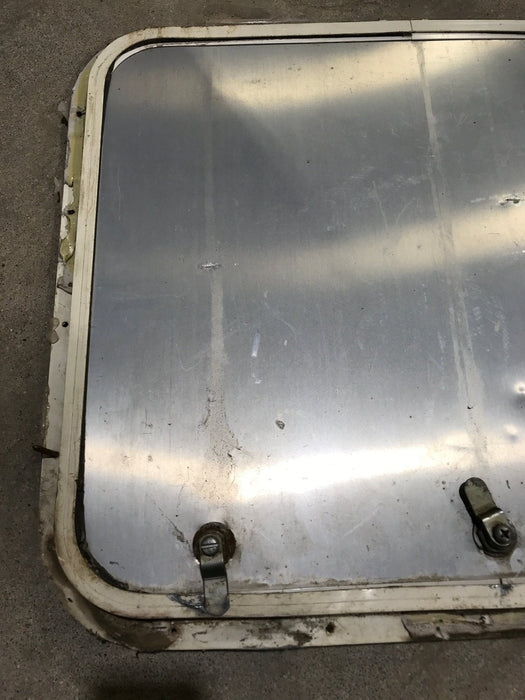 Used Radius Cornered Cargo Door 23 1/4" x 19 1/2" x 3/4"D - Young Farts RV Parts