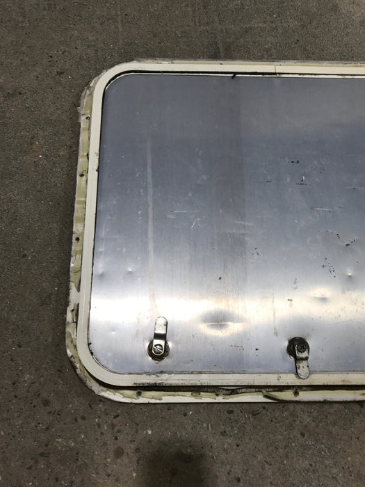 Used Radius Cornered Cargo Door 23 1/4" x 19 1/2" x 3/4"D - Young Farts RV Parts