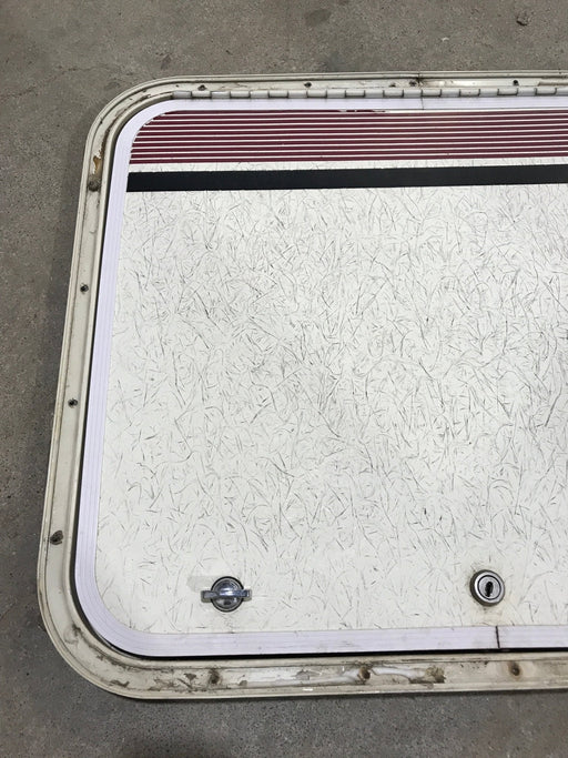 Used Radius Cornered Cargo Door 23 1/4" x 19 1/2" x 3/4"D - Young Farts RV Parts