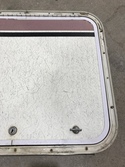 Used Radius Cornered Cargo Door 23 1/4" x 19 1/2" x 3/4"D - Young Farts RV Parts