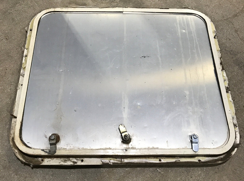 Used Radius Cornered Cargo Door 23 1/4" x 19 1/2" x 3/4"D - Young Farts RV Parts