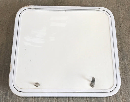 Used Radius Cornered Cargo Door 23 3/4" x 20 3/4" x 1 7/8"D - Young Farts RV Parts