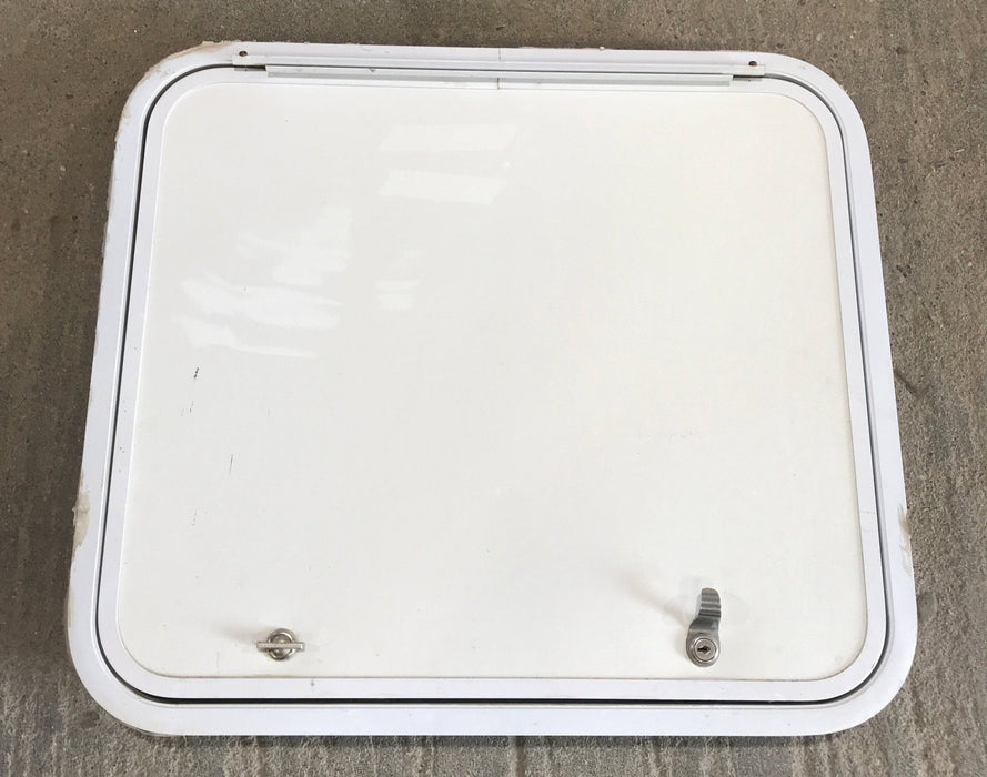 Used Radius Cornered Cargo Door 23 3/4" x 20 3/4" x 1 7/8"D - Young Farts RV Parts