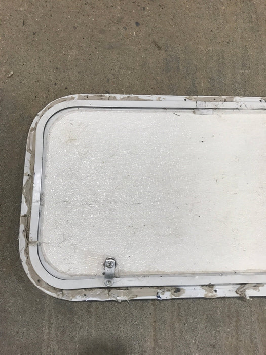 Used Radius Cornered Cargo Door 26 1/4" x 13 1/2" x 3/4"D - Young Farts RV Parts