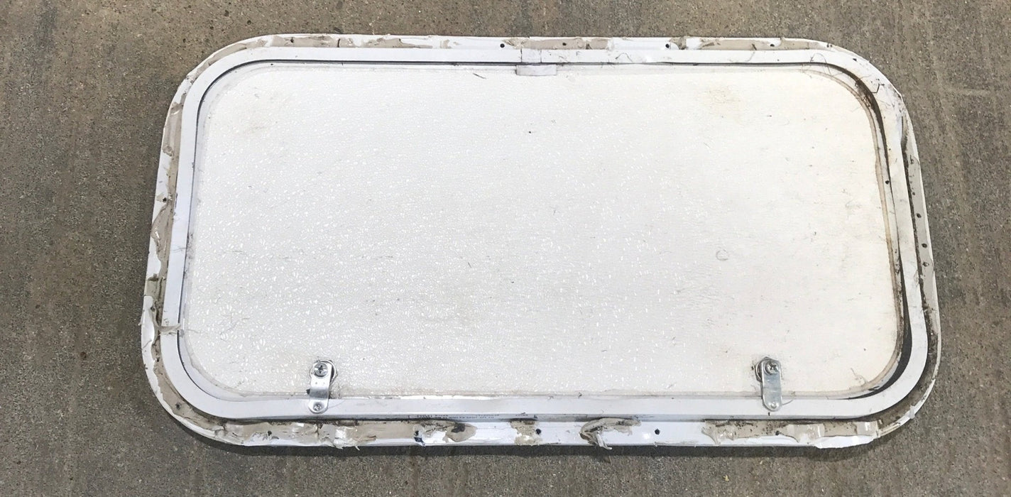 Used Radius Cornered Cargo Door 26 1/4" x 13 1/2" x 3/4"D - Young Farts RV Parts
