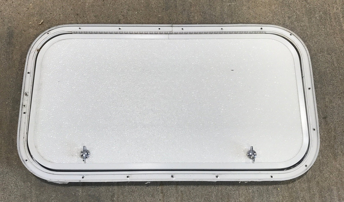 Used Radius Cornered Cargo Door 26 1/4" x 13 1/2" x 3/4"D - Young Farts RV Parts