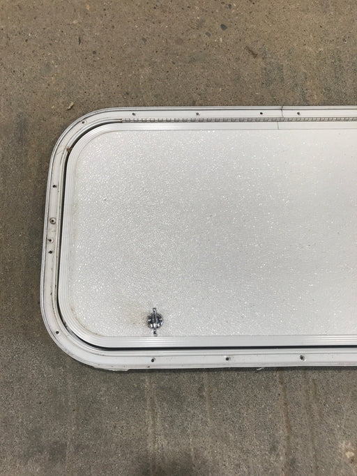 Used Radius Cornered Cargo Door 26 1/4" x 13 1/2" x 3/4"D - Young Farts RV Parts