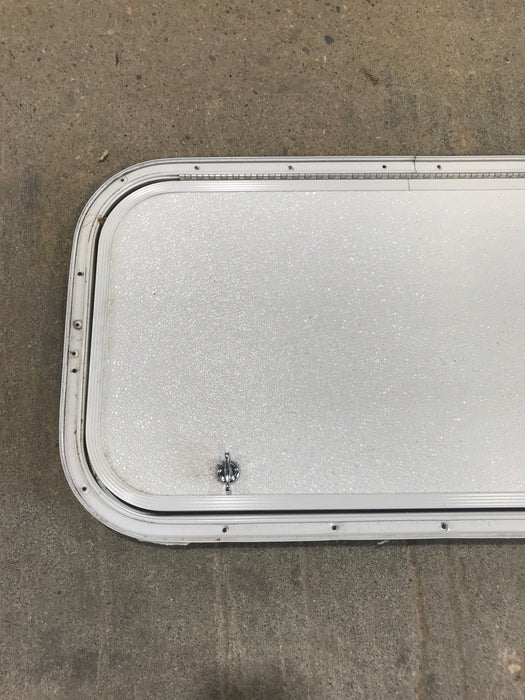 Used Radius Cornered Cargo Door 26 1/4" x 13 1/2" x 3/4"D - Young Farts RV Parts