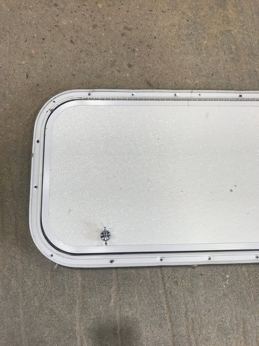 Used Radius Cornered Cargo Door 26 1/4" x 13 3/4" x 3/4"D - Young Farts RV Parts