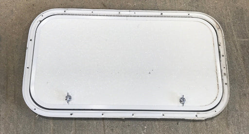Used Radius Cornered Cargo Door 26 1/4" x 13 3/4" x 3/4"D - Young Farts RV Parts