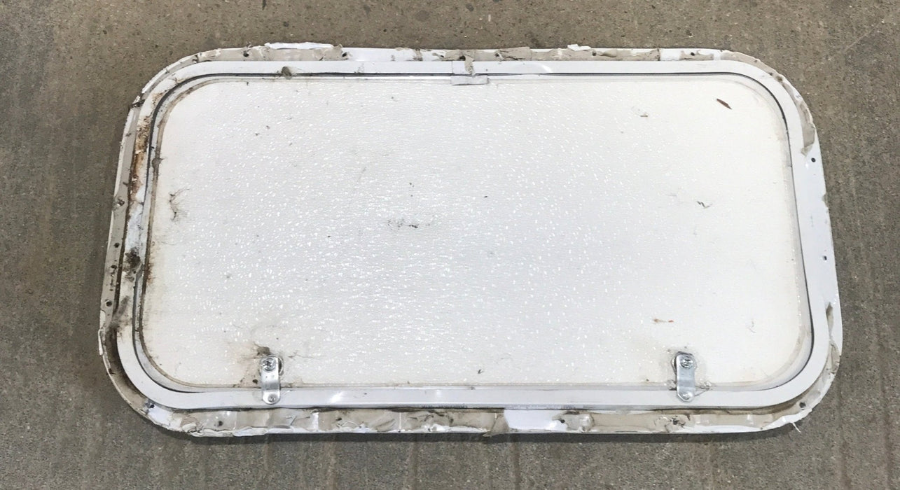 Used Radius Cornered Cargo Door 26 1/4" x 13 3/4" x 3/4"D - Young Farts RV Parts