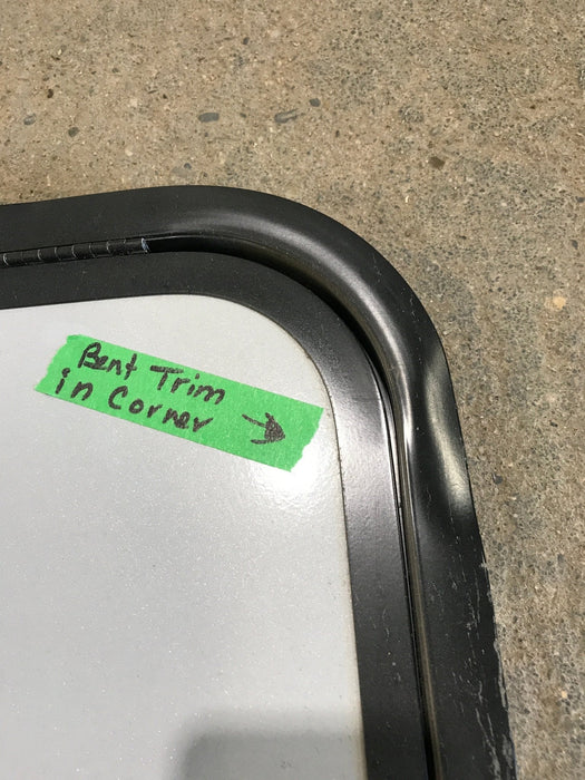 Used Radius Cornered Cargo Door 26 3/4" x 15 1/4" x 1"D - Young Farts RV Parts