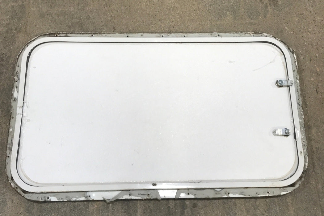Used Radius Cornered Cargo Door 29 3/4" x 16 1/4" x 3/4"D - Young Farts RV Parts
