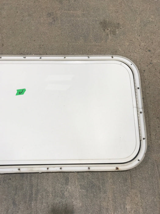 Used Radius Cornered Cargo Door 29 3/4" x 16 1/4" x 3/4"D - Young Farts RV Parts