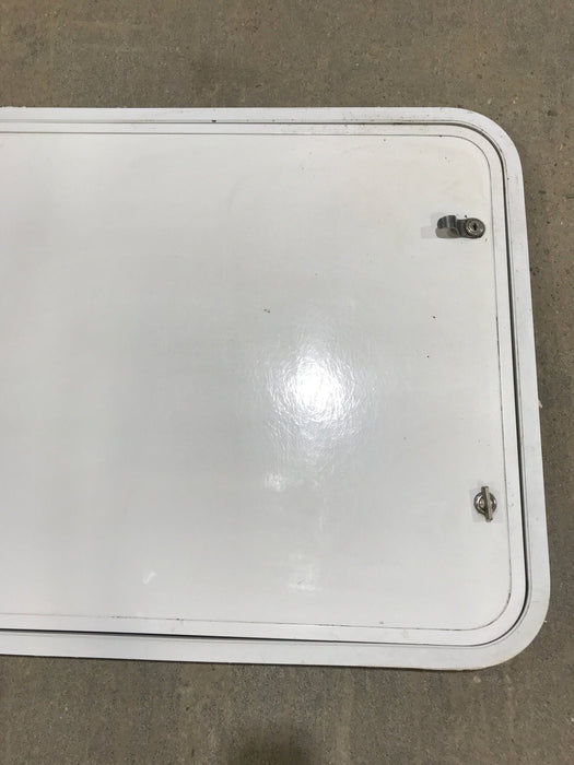 Used Radius Cornered Cargo Door 29 3/4" x 23 3/4" x 3/4" D - Young Farts RV Parts
