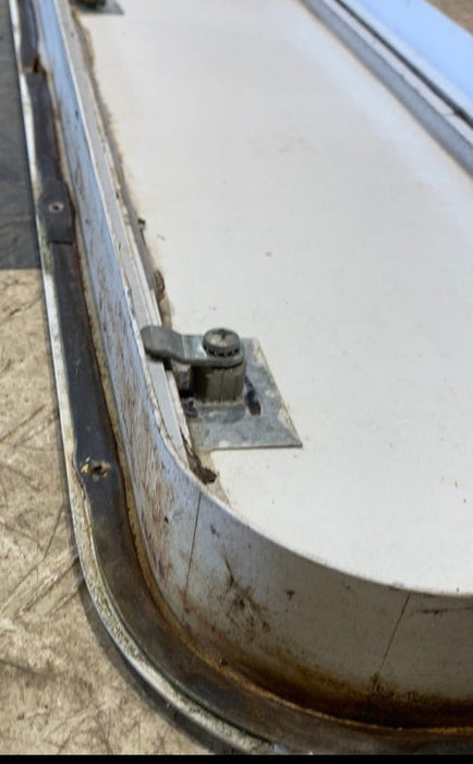 Used Radius Cornered Cargo Door 29 3/4" x 9 1/2" x 1 3/4"D - Young Farts RV Parts