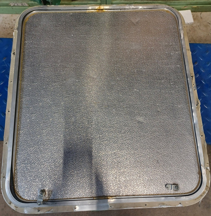 Used Radius Cornered Cargo Door 29 7/4" x 26" x 5/8"D - Young Farts RV Parts