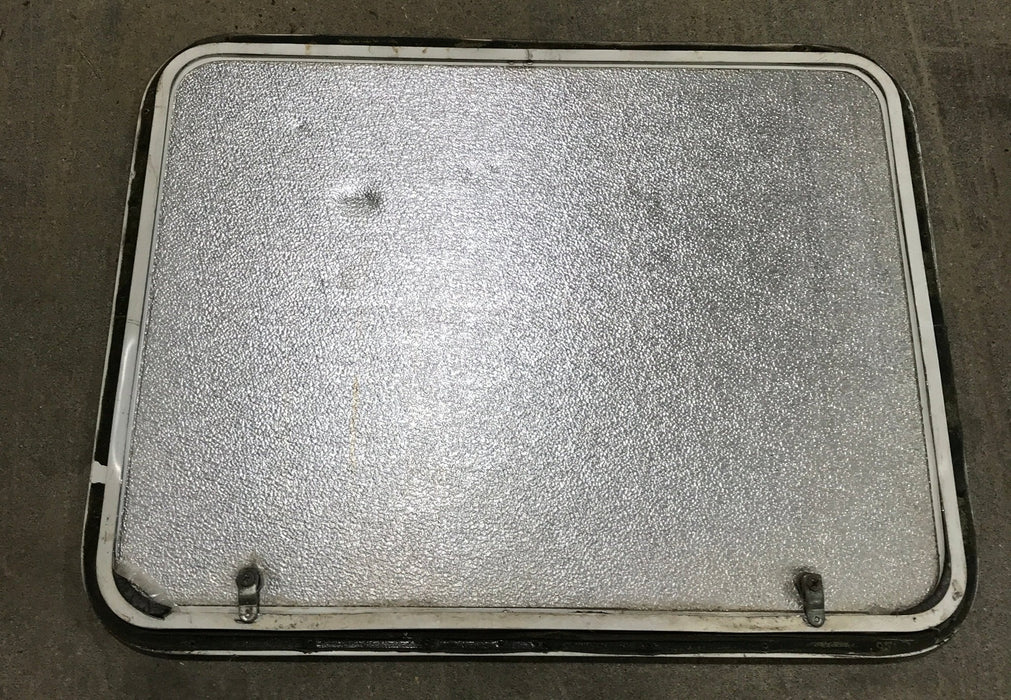 Used Radius Cornered Cargo Door 30 1/4" x 23" x 3/4" D - Young Farts RV Parts